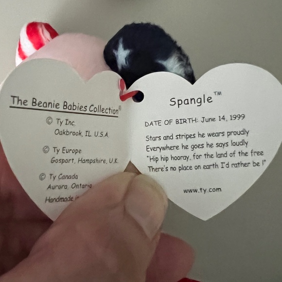 Retired "Spangle" Bear Beanie Baby - Picture 4 of 4